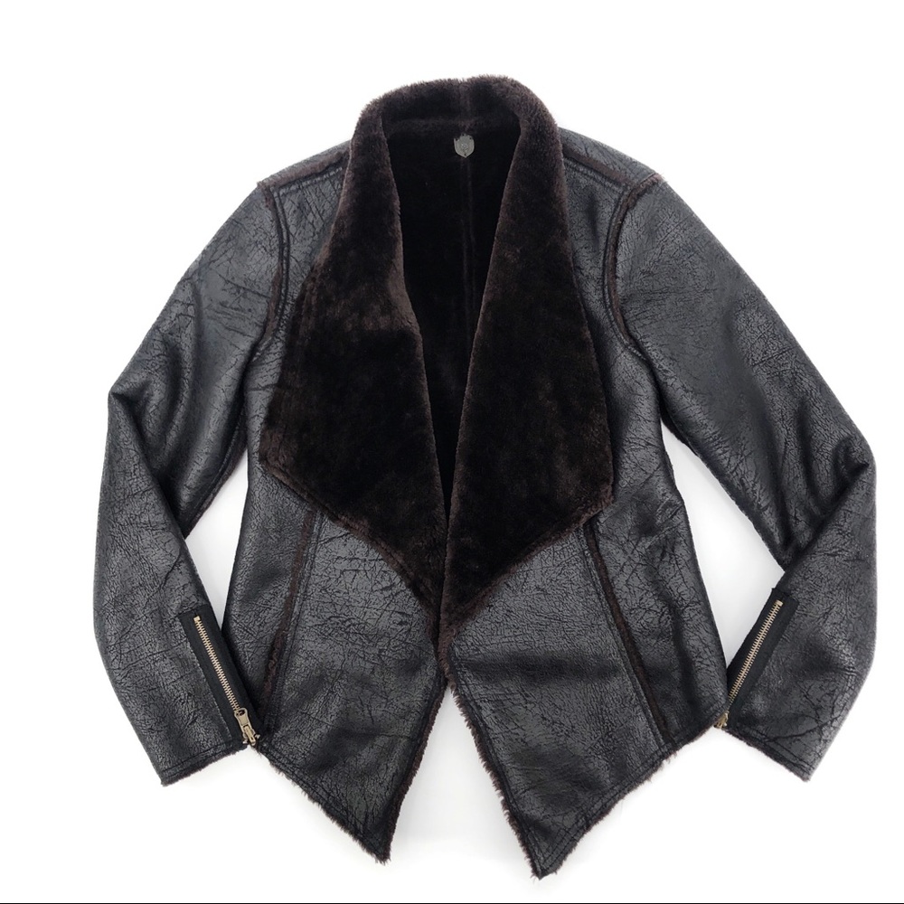 Sanctuary Super Soft Faux Fur Opened Jacket S - XS